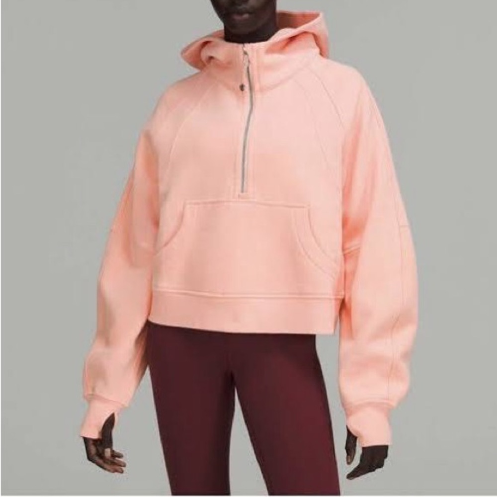 Lululemon Scuba Oversized Half
Zip Hoodie - Dew Pink